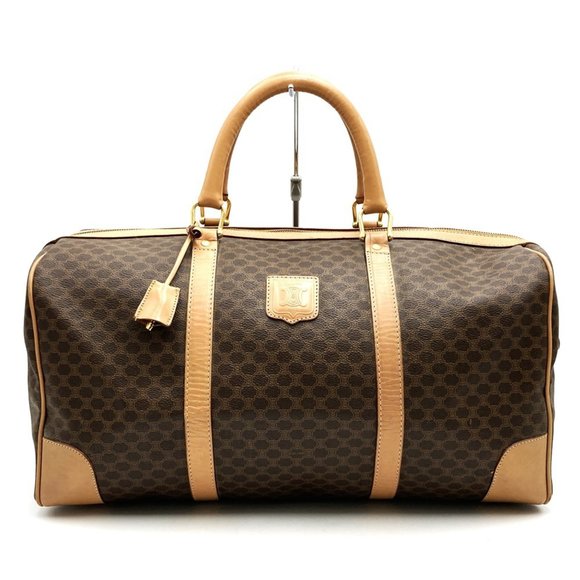 CELINE M14 Boston Bag in Brown Macadam Leather for Men and Women - Picture 1 of 8